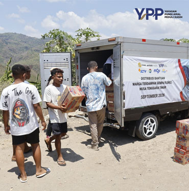 YPP Emtek Media Jangkau Manggarai Timur Salurkan Bantuan Gempa batanghari dan Layanan Psikososial Anak